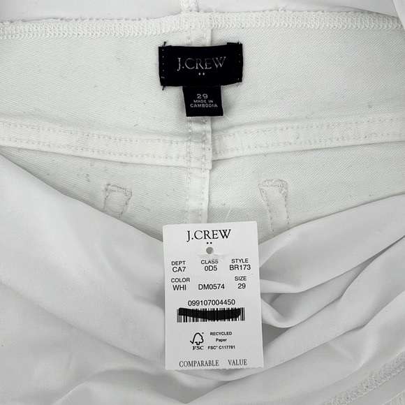 J.Crew Factory White Maternity Jean in Signature Stretch Size 29 - Picture 10 of 12